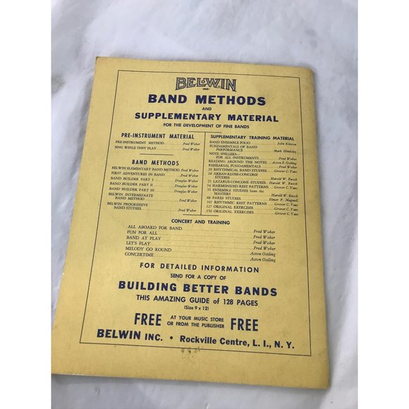 Antique Belwin elementary Band Method sheet music - Picture 3 of 5